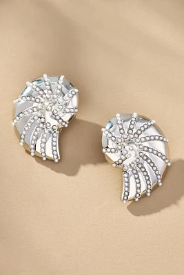 Pearl Shell Post Earrings
