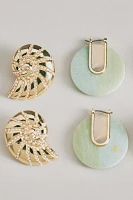 Pearl Shell Post Earrings