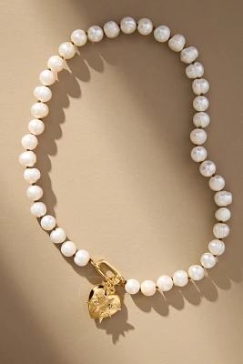 Hart Pearl & Heart Charm Necklace