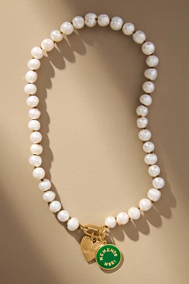 Hart Pearl Charm Necklace
