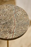 Gray Marble Side Table