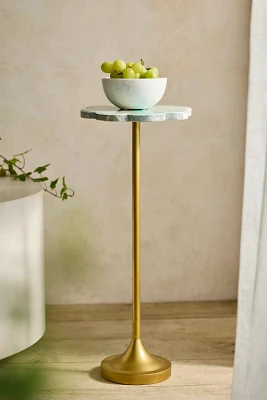 Marble Flower Side Table