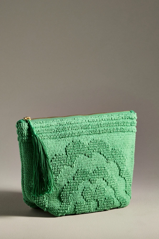 Celandine Trellis Cotton Cosmetic Bag