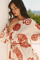 Celandine Resort Printed Mini Kaftan
