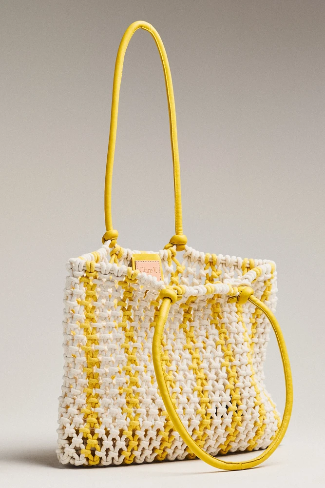 Clare V. Sandy Crochet Tote