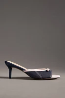 For Love & Lemons Cassandra Denim Kitten Heels