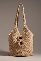 Dolce Vita Raffia Slouchy Bag