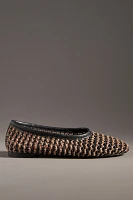 SIMONMILLER Raffia Riad Ballet Flats