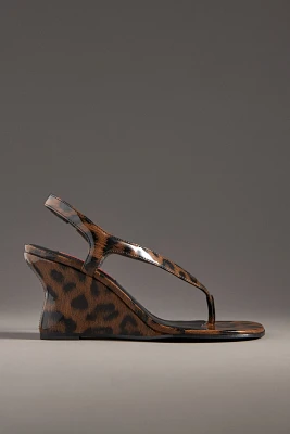 SIMONMILLER Beep Thong Heeled Wedge Sandals