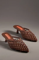 SIMONMILLER Knotted Gala Mule Heels