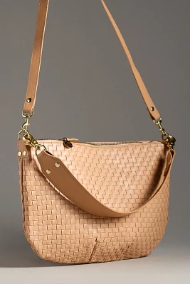 Clare V. Moyen Messenger Woven Crescent Shoulder Bag