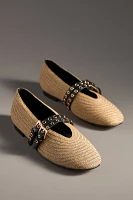 Bibi Lou Xera Moto Raffia Flats