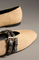 Bibi Lou Xera Moto Raffia Flats