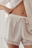 Flora Nikrooz Selena Bride Satin Short Pajama Set