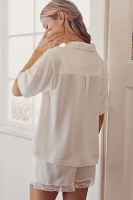 Flora Nikrooz Selena Bride Satin Short Pajama Set
