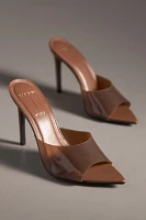 Black Suede Studio Bella Mule Heels