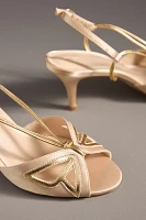 Maeve Butterfly Slingback Kitten Heels