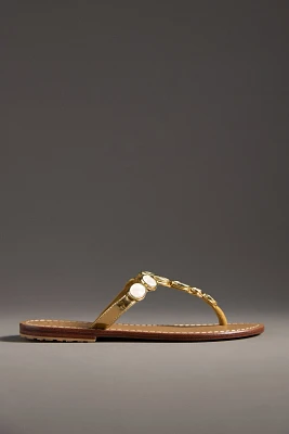 Mystique Mother-of-Pearl Thong Sandals