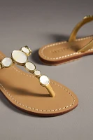 Mystique Mother-of-Pearl Thong Sandals