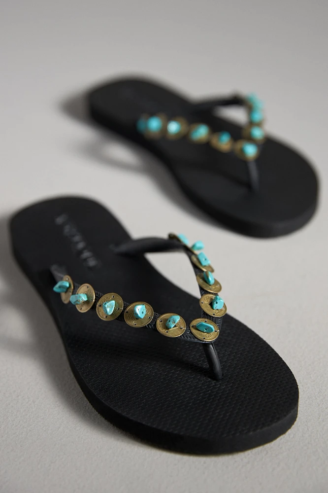 Mystique Embellished Thong Sandals