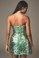 Bronx and Banco Maraya Strapless Sequin Mini Dress