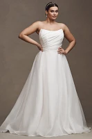 Watters Fortune Strapless A-Line Wedding Gown