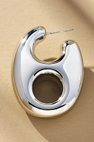 Pop Tab Huggie Earrings
