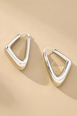 Chunky Triangle Hoop Earrings