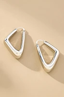 Chunky Triangle Hoop Earrings