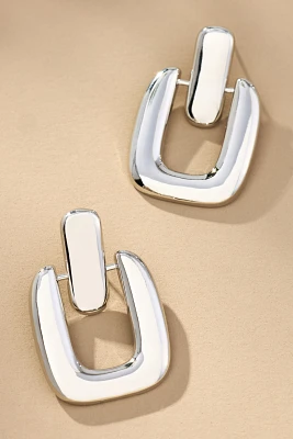 Mod Metal Knocker Drop Earrings