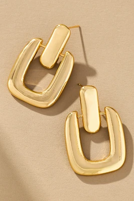 Mod Metal Knocker Drop Earrings