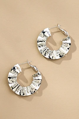 Crinkle Hoop Earrings