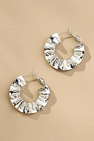 Crinkle Hoop Earrings