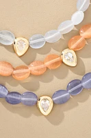 Single Crystal Beaded Stone Necklace