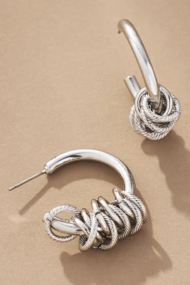 Ringed Hoop Earrings