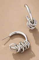 Ringed Hoop Earrings