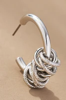 Ringed Hoop Earrings