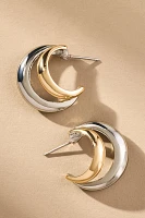 Metallic Hoop Earrings