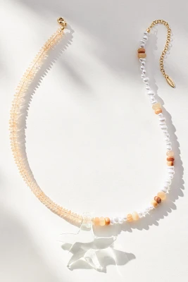 Starfish Pendant Beaded Necklace