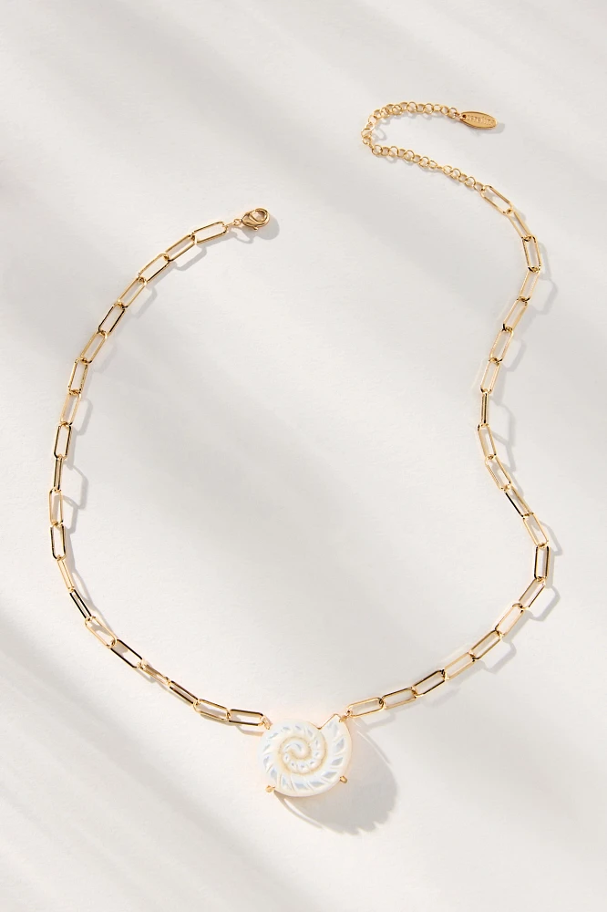 Pearl Paperclip Chain Necklace