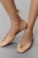 Jeffrey Campbell Corset Lace-Up Flats