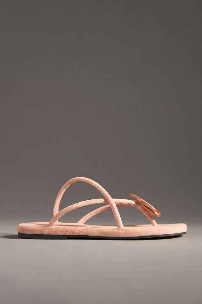 Jeffrey Campbell Alette Suede Strappy Thong Sandals