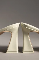 Dolce Vita Narda Mesh Square-Toe Sculpted Heel Mules