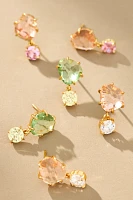 Delicate Crystal Double Drop Earrings