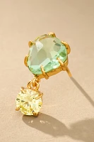 Delicate Crystal Double Drop Earrings
