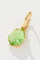 Delicate Stone Drop Huggie Earrings
