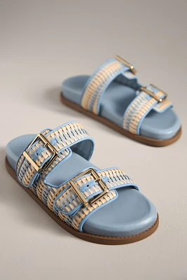 Schutz Naomi Sporty Buckle Slide Sandals