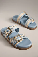 Schutz Naomi Sporty Buckle Slide Sandals
