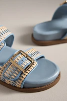 Schutz Naomi Sporty Buckle Slide Sandals