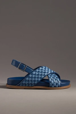 Schutz Ruby Sporty Crisscross Slingback Sandals